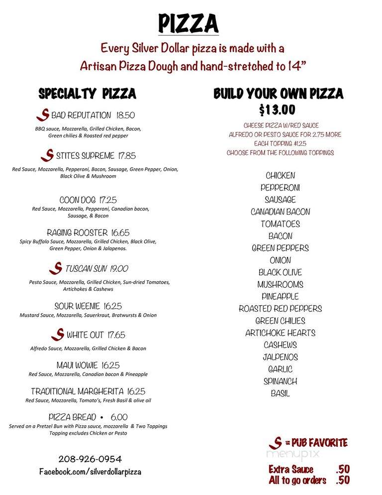 Silver Dollar Pizzeria & Pub - Stites, ID