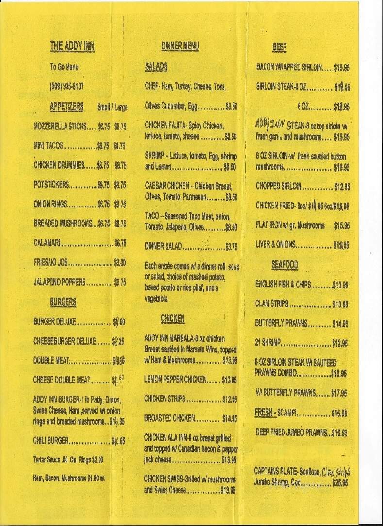 Addy Inn - Addy, WA