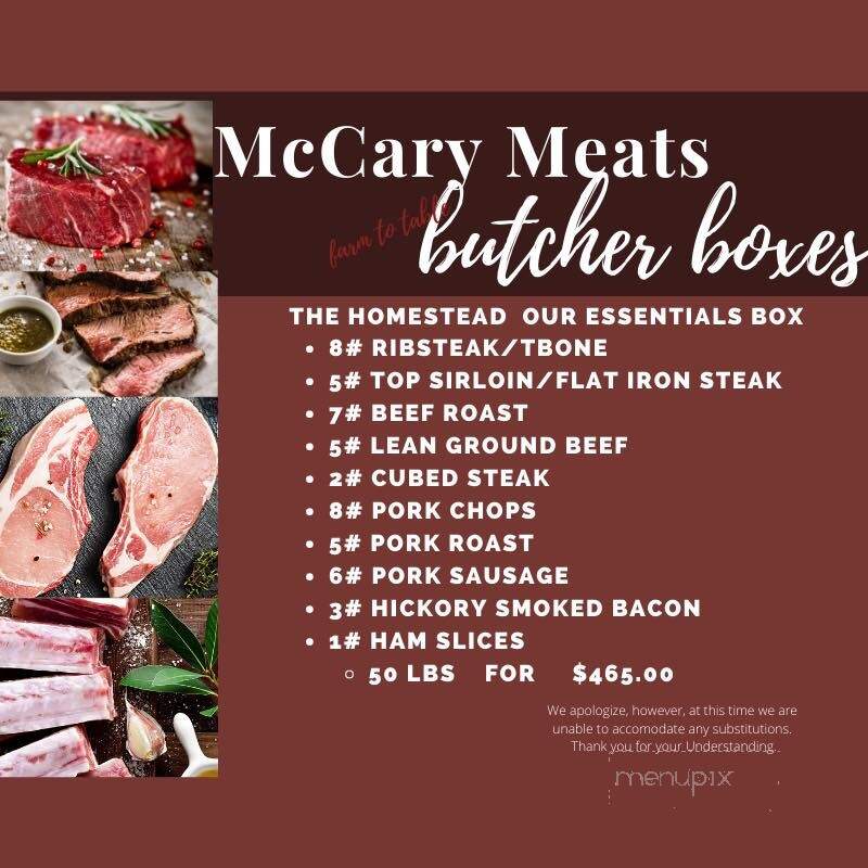 McCary Meats - Basin City, WA