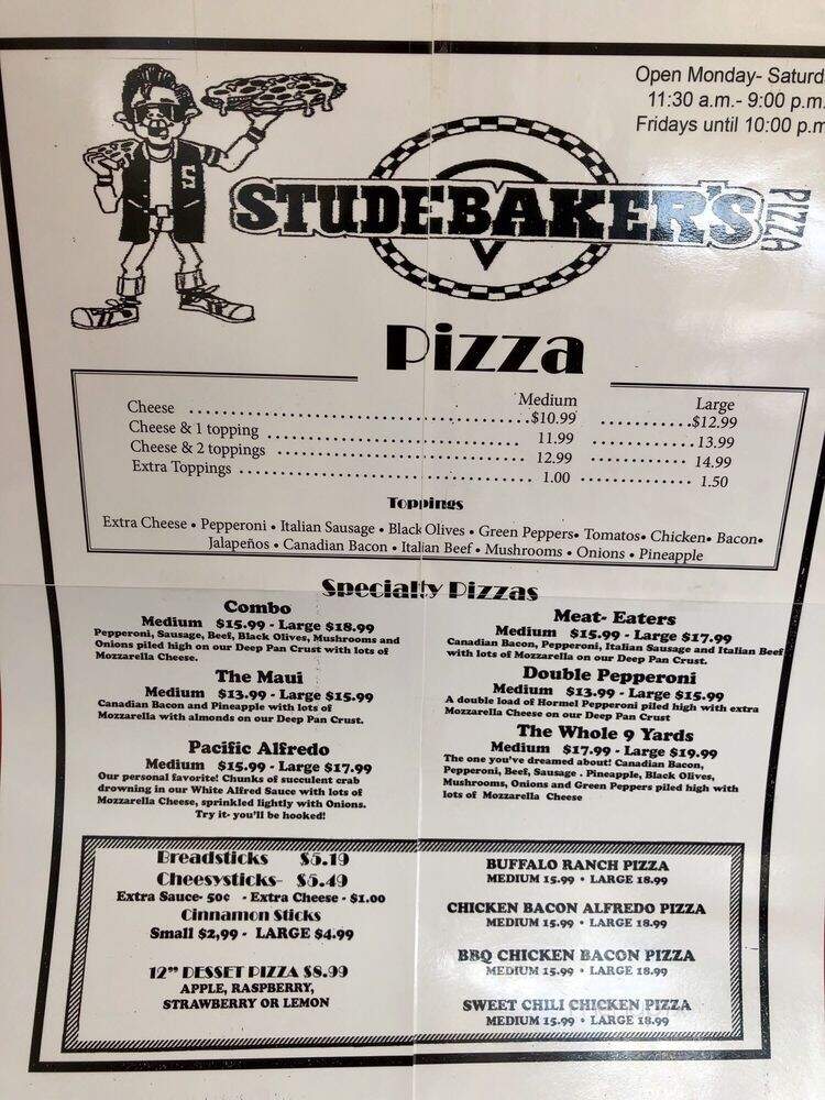 Studebaker's Pizza - Montpelier, ID