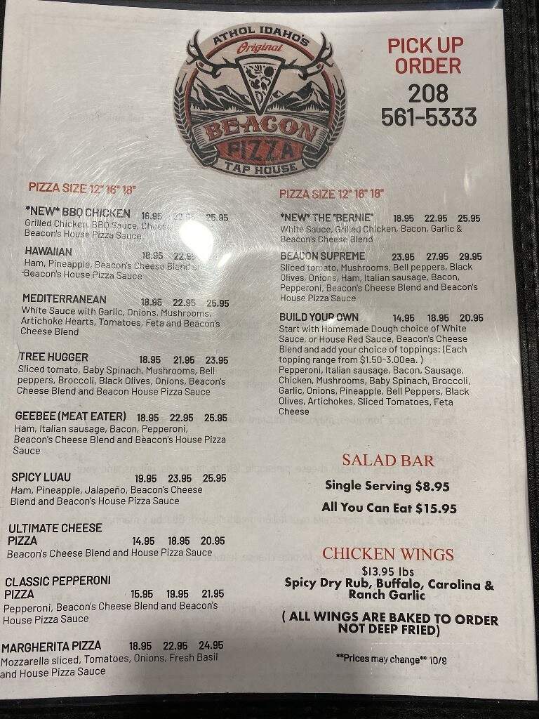 Beacon Pizza & Tap House - Athol, ID