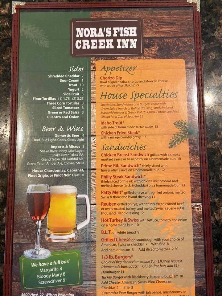 Nora's Fish Creek Inn - Wilson, WY